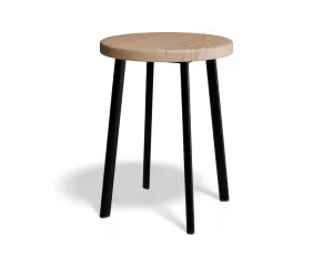 Atlas Low Stool - Black - Natural Seat by Level, a Stools for sale on Style Sourcebook