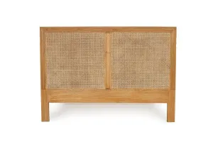 Harrison Cane Bedhead - King - Weathered Oak by Azure Interiors, a Bed Heads for sale on Style Sourcebook