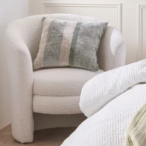 Muse Fennel Chenille Stripe Cushion Green by Muse, a Cushions, Decorative Pillows for sale on Style Sourcebook