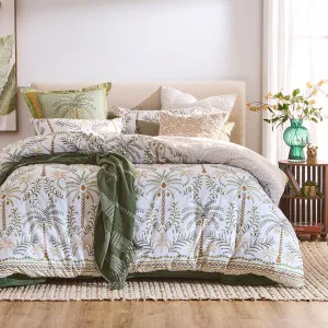 Habitat Atolie Palm Quilt Cover Set Green by Habitat, a Quilt Covers for sale on Style Sourcebook
