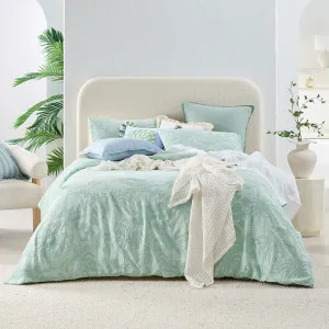 Habitat Zanora Palm Quilt Cover Set Mint by Habitat, a Quilt Covers for sale on Style Sourcebook