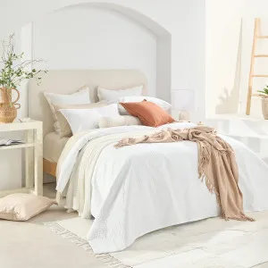 Pillow Talk Camden Coverlet Set White by Pillow Talk, a Quilts & Bedspreads for sale on Style Sourcebook