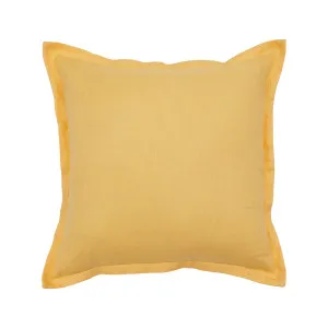 Muse Sahara Linen Feather Cushion Yellow by Muse, a Cushions, Decorative Pillows for sale on Style Sourcebook