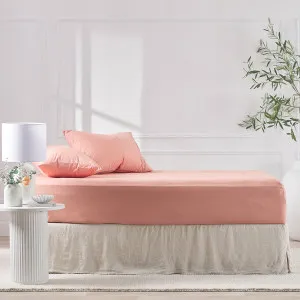 Habitat 300Tc Cotton Fitted Sheet Pink Clay by Habitat, a Sheets for sale on Style Sourcebook