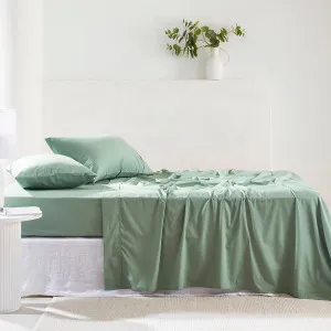 Habitat 300Tc Cotton Fitted Sheet Green by Habitat, a Sheets for sale on Style Sourcebook
