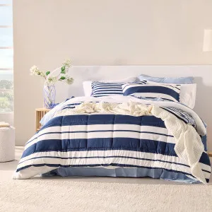 Pillow Talk Kingscliff Comforter Set Navy by Pillow Talk, a Quilts & Bedspreads for sale on Style Sourcebook