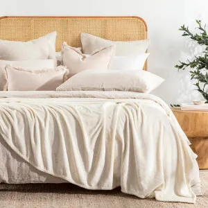 Habitat Simply The Softest 350Gsm Microfibre Blanket Cream by Habitat, a Blankets & Throws for sale on Style Sourcebook