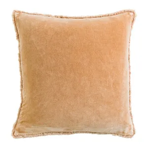 Muse Valencia Velvet Feather Cushion Caramel by Muse, a Cushions, Decorative Pillows for sale on Style Sourcebook