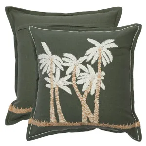 Muse Barbados Feather Cushion Olive by Muse, a Cushions, Decorative Pillows for sale on Style Sourcebook
