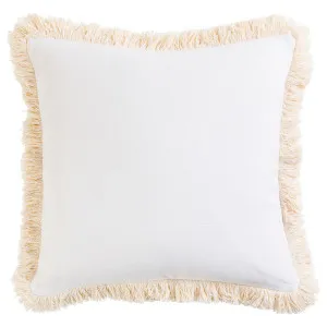 Muse Chester Fringe Feather Cushion White by Muse, a Cushions, Decorative Pillows for sale on Style Sourcebook