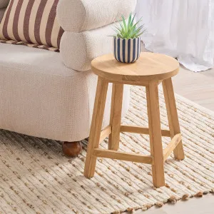Muse Ward Recycled Teak Round Stool Natural by Muse, a Stools for sale on Style Sourcebook