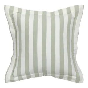 Muse Frankie Stripe Feather Cushion Sage/White by Muse, a Cushions, Decorative Pillows for sale on Style Sourcebook