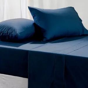 Habitat 300 Thread Count Cotton Sheet Set Navy by Habitat, a Sheets for sale on Style Sourcebook