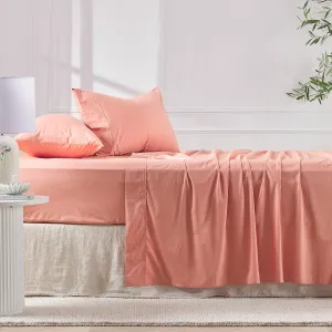 Habitat 300 Thread Count Cotton Sheet Set Pink Clay by Habitat, a Sheets for sale on Style Sourcebook