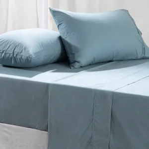 Habitat 300 Thread Count Cotton Sheet Set Dusty Blue by Habitat, a Sheets for sale on Style Sourcebook