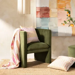 Muse Bentley Velvet Occasional Chair Green by Muse, a Chairs for sale on Style Sourcebook