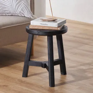 Muse Elec Elm Wood Stool Black by Muse, a Stools for sale on Style Sourcebook