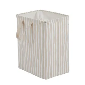 Habitat Lennon Stripe Laundry Hamper Natural by Habitat, a Laundry Bags & Baskets for sale on Style Sourcebook