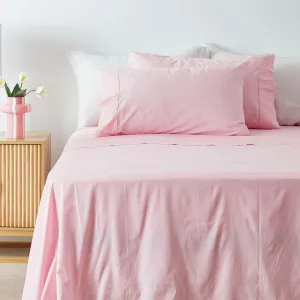 Pillow Talk 225Tc Cotton Sheet Set Pink by Pillow Talk, a Sheets for sale on Style Sourcebook