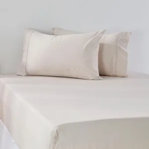 Pillow Talk 225Tc Cotton Fitted Sheet Natural by Pillow Talk, a Sheets for sale on Style Sourcebook