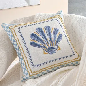 Muse Maren Shell Embroidered Cushion Multi Colour by Muse, a Cushions, Decorative Pillows for sale on Style Sourcebook