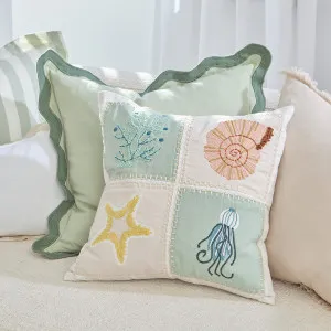 Muse Caspian Embroidered Cushion Multi Colour by Muse, a Cushions, Decorative Pillows for sale on Style Sourcebook