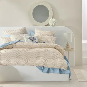 Habitat Mayana Waves Tufted Quilt Cover Set Natural by Habitat, a Quilt Covers for sale on Style Sourcebook