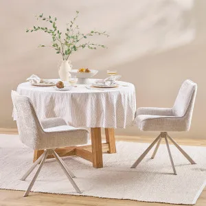 Muse Edith Swivel Dining Chair Stone by Muse, a Dining Chairs for sale on Style Sourcebook