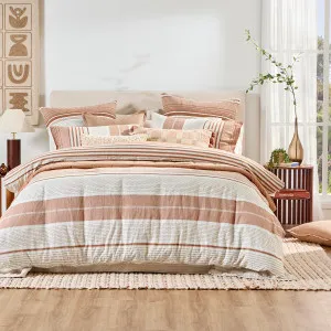 Habitat Valley Stripe Quilt Cover Set Pecan by Habitat, a Quilt Covers for sale on Style Sourcebook