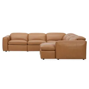 Abode 5pc Recliner Chaise Sofa, Grange Tan, by Lounge Lovers by Lounge Lovers, a Sofas for sale on Style Sourcebook