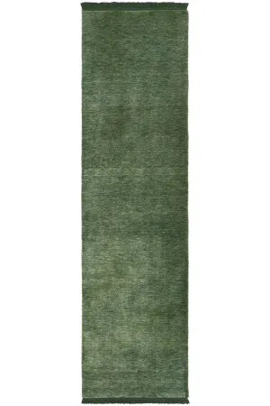 Conscious Loom Kinship Forest Green Runner by Conscious Loom, a Contemporary Rugs for sale on Style Sourcebook