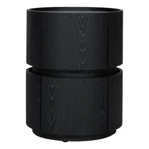 Polar Bedside Table in Black Oak by OZ Design, a Bedside Tables for sale on Style Sourcebook