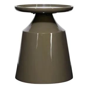 Riley Side Table 40x50cm in High Gloss Clay Green by OZ Design, a Side Table for sale on Style Sourcebook