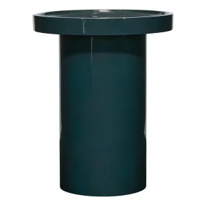Flora Side Table 40x50.5cm in High Gloss Emerald by OZ Design, a Side Table for sale on Style Sourcebook
