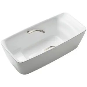 Toto Galalato Freestanding Bath Gloss White with Brushed Nickel Hand Grip PJY1724NHPWEGW by TOTO, a Bathtubs for sale on Style Sourcebook