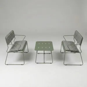Parco Outdoor 4 Seat Lounge Set Olive by Seek & Ramble, a Outdoor Sofa Sets for sale on Style Sourcebook