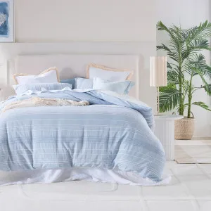 Habitat Payden Stripe Quilt Cover Set Blue by Habitat, a Quilt Covers for sale on Style Sourcebook