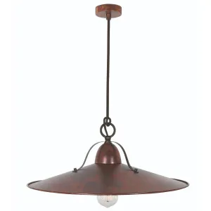 MDA Lighting Benson Large Vintage Pendant - Acid Copper Wash by MDA Lighting, a Lighting for sale on Style Sourcebook