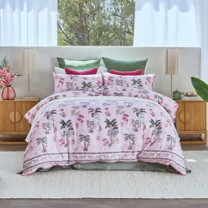 Habitat Lalisa Palm Quilt Cover Set Pink by Habitat, a Quilt Covers for sale on Style Sourcebook