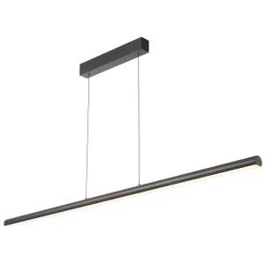 Telbix Torben Slimline 1600mm Linear LED Rise and Fall Pendant - Black by Telbix, a Lighting for sale on Style Sourcebook