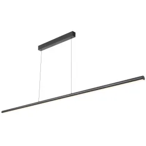 Telbix Torben Slimline 2400mm Linear LED Rise and Fall Pendant - Black by Telbix, a Lighting for sale on Style Sourcebook