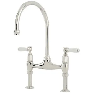 Shaws by Perrin & Rowe Pendleton Kitchen Mixer Nickel AUSH4193NIWPC-H1-3 by Shaws by Perrin & Rowe, a Kitchen Taps & Mixers for sale on Style Sourcebook