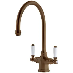 Shaws by Perrin & Rowe Ribble Kitchen Mixer English Bronze AUSH4460EBWPC-3 by Shaws by Perrin & Rowe, a Kitchen Taps & Mixers for sale on Style Sourcebook