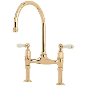 Shaws by Perrin & Rowe Pendleton Kitchen Mixer Polished Brass AUSH4193BRWPC-H1-3 by Shaws by Perrin & Rowe, a Kitchen Taps & Mixers for sale on Style Sourcebook
