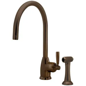 Shaws by Perrin & Rowe Roeburn Kitchen Mixer with Rinse English Bronze AUSH4846EB-3 by Shaws by Perrin & Rowe, a Kitchen Taps & Mixers for sale on Style Sourcebook