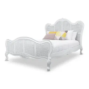 Parisian Rattan Bed Queen by Hudson Furniture, a Beds & Bed Frames for sale on Style Sourcebook