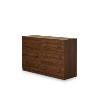 Kei Six Drawer - Walnut - Mocka by Mocka., a Dressers & Chests of Drawers for sale on Style Sourcebook