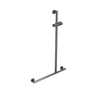 CARE ACCESS Shower Grab Rail RHS 1100x650mm Gunmetal by Highgrove Bathrooms, a Towel Rails for sale on Style Sourcebook