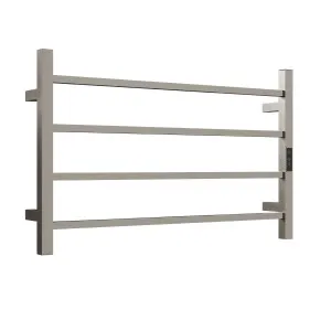 HETTA Multi-Function Square Heated Towel Rail 4 Bar Brushed Nickel by Highgrove Bathrooms, a Towel Rails for sale on Style Sourcebook
