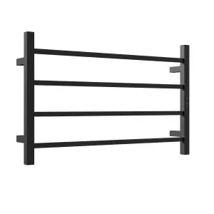 HETTA Multi-Function Square Heated Towel Rail 4 Bar Matte Black by Highgrove Bathrooms, a Towel Rails for sale on Style Sourcebook